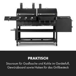 Kingsville Smoker Kombigrill Gas Kohle Smoker 13,5kW 3+1 Brenner -Gartenmöbel 10035409 de 0006 logo