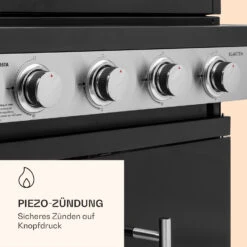 Valdosta 4.1 Gasgrill 4 X 2,8 KW + 2,5 KW Brenner Edelstahl Mobil 13 Valdosta 4.1 Gasgrill 4 X 2,8 KW + 2,5 KW Brenner Edelstahl Mobil -Gartenmöbel 10035415 de 0006 logo