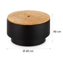 Pompeji Feuerschale Und Grill Ø60cm Stahl -Gartenmöbel 10035515 yy 0007 logo blumfeldt Pompeji Feuerschale u Grill schwarz