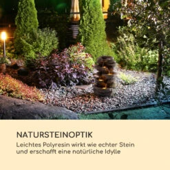 Stonehenge Solarbrunnen LED-Beleuchtung Polyresin Lithium-Ionen-Akku -Gartenmöbel 10035727 de 0003 logo