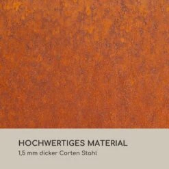 Desert Rust Square Feuerschale Pflanzschale Stahl 52x46 Cm Rost-Optik -Gartenmöbel 10035751 de 0004 logo
