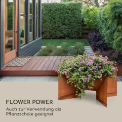 Desert Rust Square Feuerschale Pflanzschale Stahl 52x46 Cm Rost-Optik -Gartenmöbel 10035751 de 0005 logo