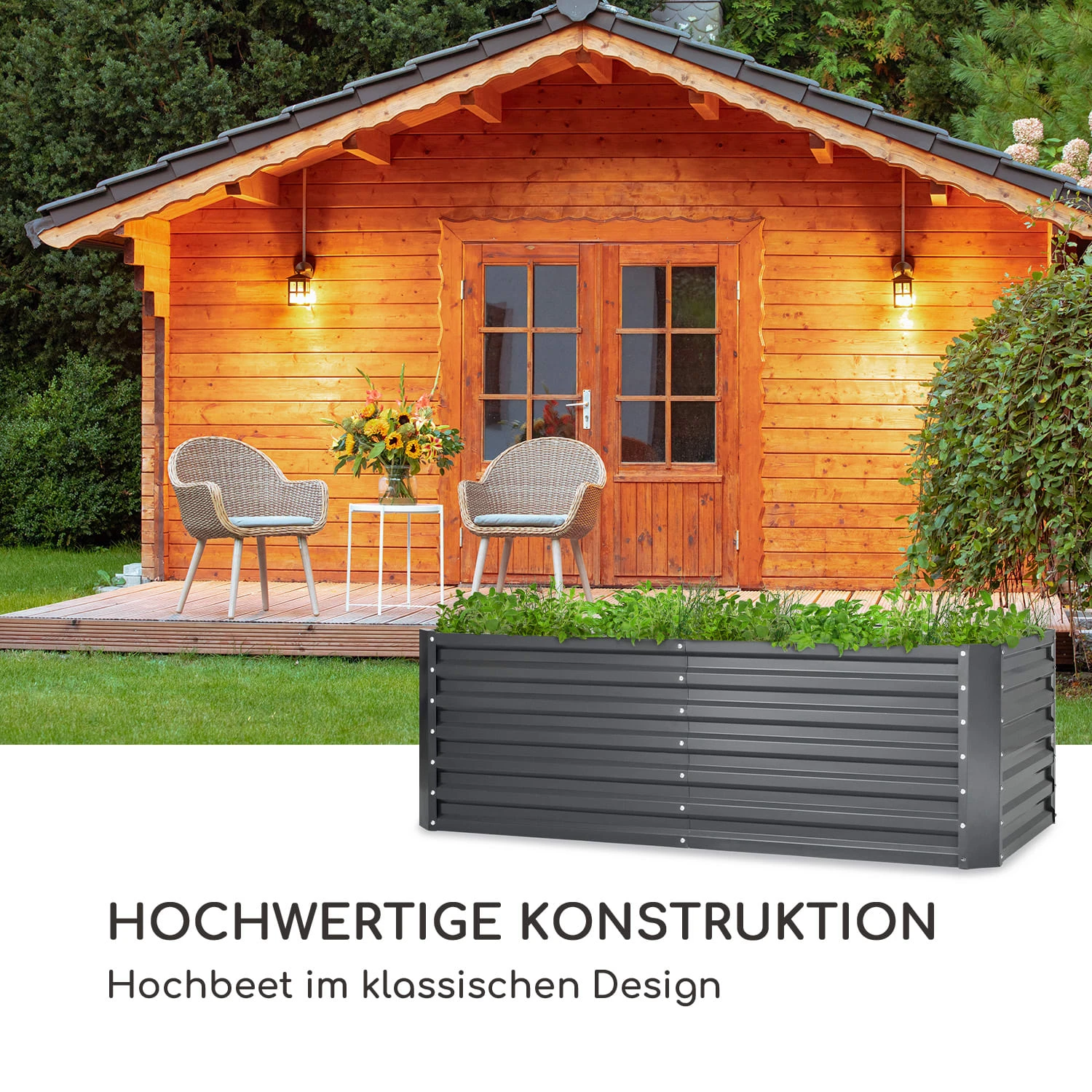 High Grow Straight Hochbeet 180 X 60 X 90 Cm 970 L Stahl Verzinkt 2 High Grow Straight Hochbeet 180 X 60 X 90 Cm 970 L Stahl Verzinkt – Bild 2