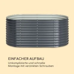 High Grow Hochbeet 200 X 80 X 100 Cm Stahl-Wellblech Einfacher Aufbau -Gartenmöbel 10035815 de 0005 logo