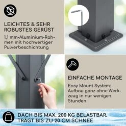 Pantheon Cortina Solid Sky Pergola Vordach 3x4m Polycarbonat 9 Pantheon Cortina Solid Sky Pergola Vordach 3x4m Polycarbonat -Gartenmöbel 10035873 de 0003 usp