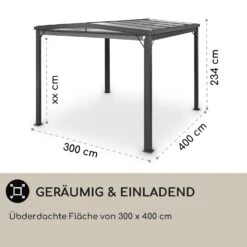 Pantheon Cortina Solid Sky Pergola Vordach 3x4m Polycarbonat 10 Pantheon Cortina Solid Sky Pergola Vordach 3x4m Polycarbonat -Gartenmöbel 10035873 de 0004 usp