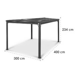 Pantheon Cortina Solid Sky Pergola Vordach 3x4m Polycarbonat 13 Pantheon Cortina Solid Sky Pergola Vordach 3x4m Polycarbonat -Gartenmöbel 10035873 yy 0007 dimensions