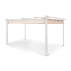 Pantheon Pergola Aluminiumkantrohr 3x4m 4 Eckpfosten Wasserabweisend