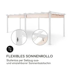 Pantheon Pergola Aluminiumkantrohr 3x6m 4 Eckpfosten Wasserabweisend -Gartenmöbel 10035880 de 0004 logo
