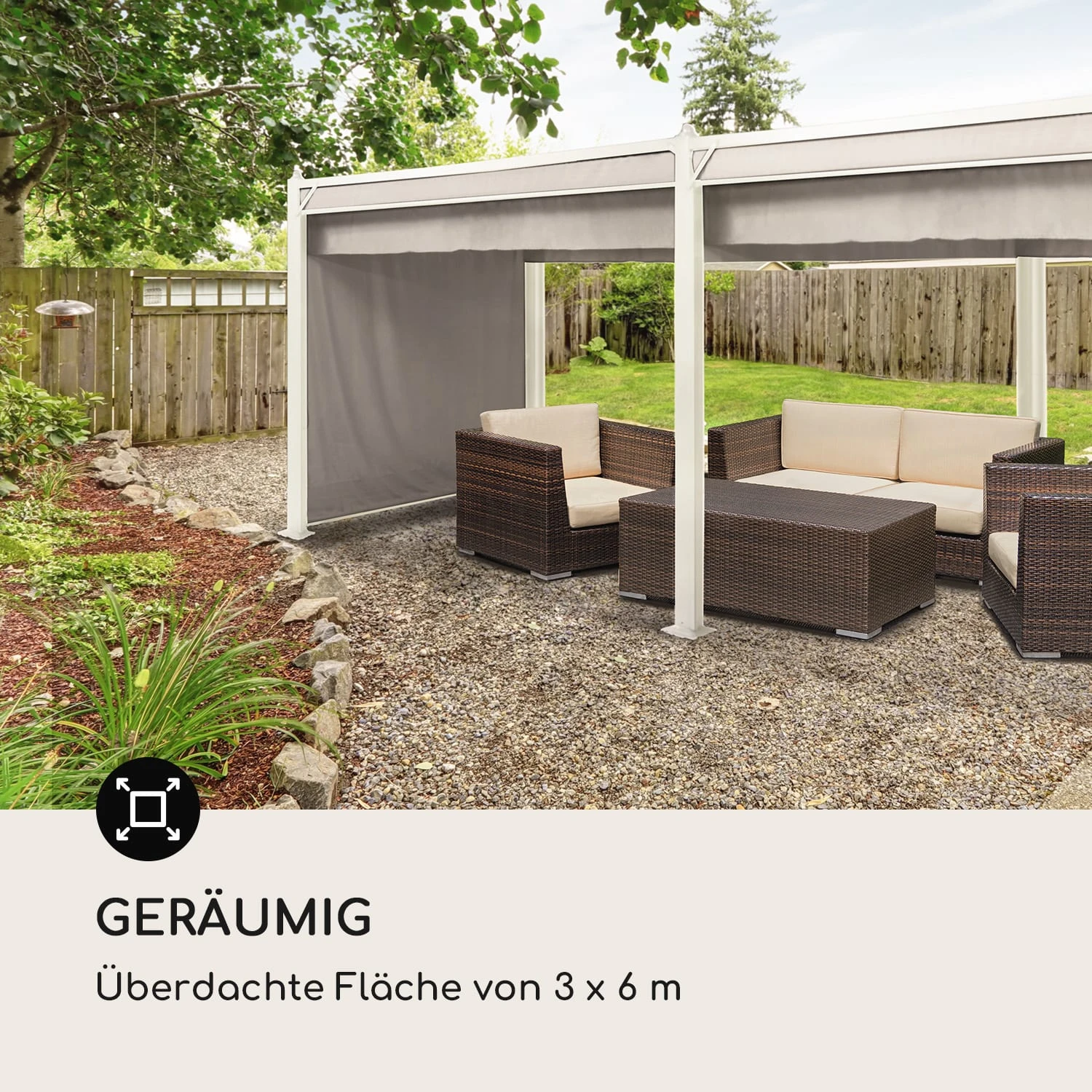 Pantheon Cortina Pavillon Mit Dach 3x6m 4 Seitenteile 4 Pantheon Cortina Pavillon Mit Dach 3x6m 4 Seitenteile – Bild 4