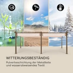 Pantheon Rust Pergola Aluminium 3x6m 6 Eckpfosten Wasserabweisend -Gartenmöbel 10035891 de 0005 logo