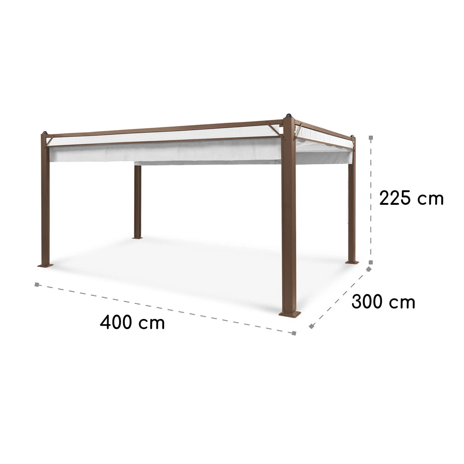 Pantheon Cortina Rust Pavillon Mit Dach 3x4 M 4 Seitenteile 9 Pantheon Cortina Rust Pavillon Mit Dach 3x4 M 4 Seitenteile – Bild 9