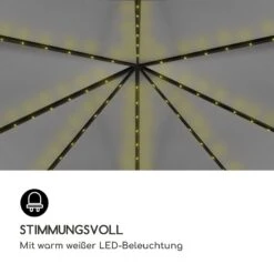 Pantheon Solid Sky Ambient Solar Pavillon Mit Grauem Dach 3x3m Polycarbonat Aluminium -Gartenmöbel 10035899 de 0003 logo