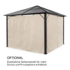 Pantheon Solid Sky Ambient Solar Pavillon Mit Grauem Dach 3x3m Polycarbonat Aluminium -Gartenmöbel 10035899 de 0004 logo