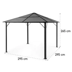 Pantheon Solid Sky Ambient Solar Pavillon Mit Grauem Dach 3x3m Polycarbonat Aluminium -Gartenmöbel 10035899 yy 0009 logo