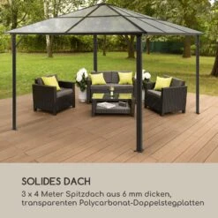 Pantheon Solid Sky Ambient Solar Pavillon 3x4m Polycarbonat Aluminium -Gartenmöbel 10035907 de 0007 logo