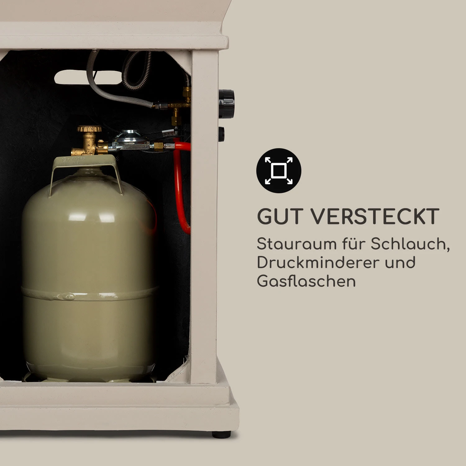 Prati Gas-Feuerstelle 13 KW Elektrisches Zündsystem Lavasteine Inkl. Regenschutz 6 Prati Gas-Feuerstelle 13 KW Elektrisches Zündsystem Lavasteine Inkl. Regenschutz – Bild 6