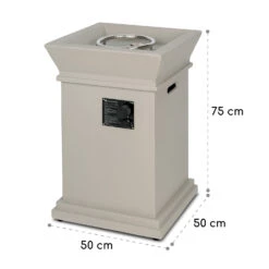 Prati Gas-Feuerstelle 13 KW Elektrisches Zündsystem Lavasteine Inkl. Regenschutz 15 Prati Gas-Feuerstelle 13 KW Elektrisches Zündsystem Lavasteine Inkl. Regenschutz -Gartenmöbel 10035935 yy 0008 dimensions