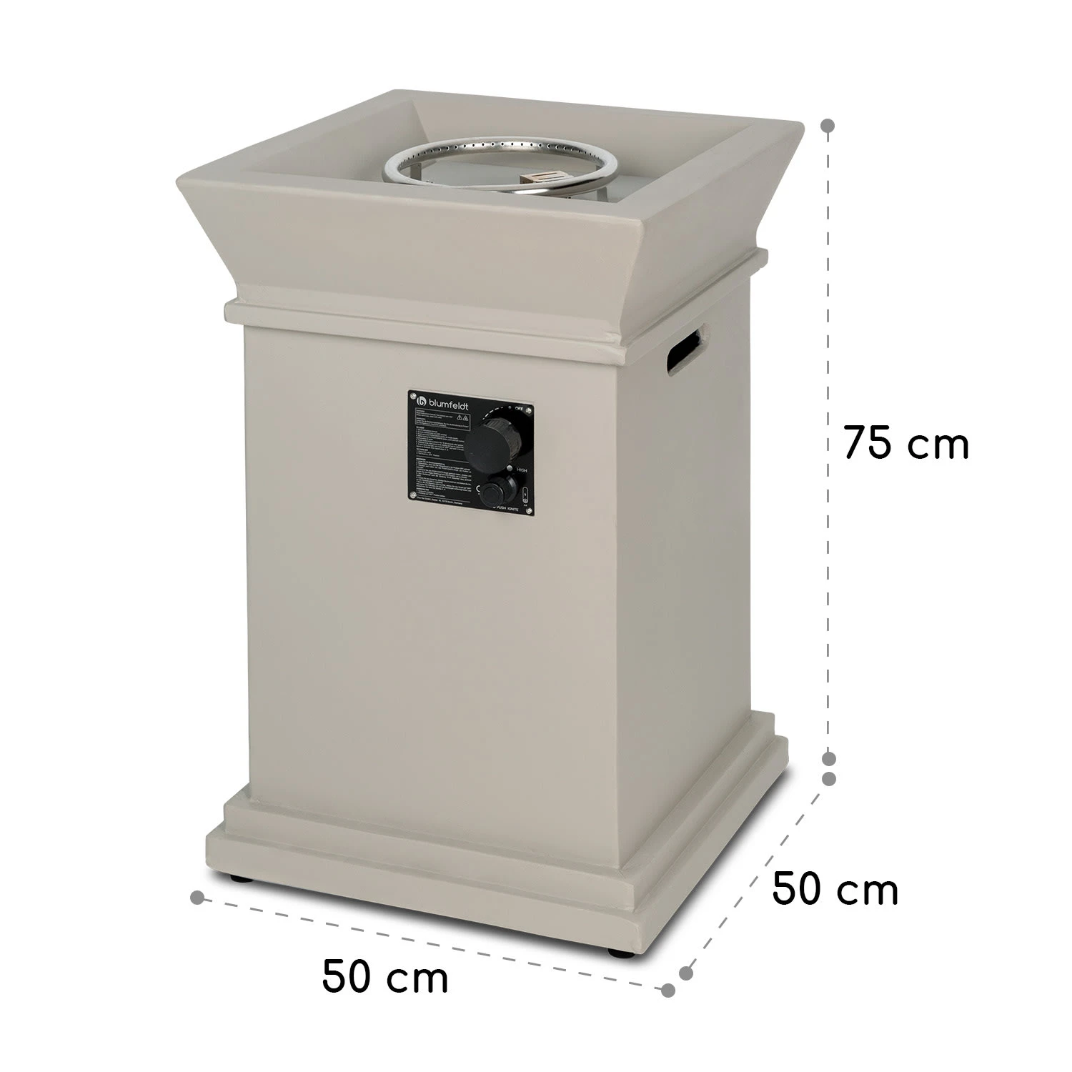 Prati Gas-Feuerstelle 13 KW Elektrisches Zündsystem Lavasteine Inkl. Regenschutz 8 Prati Gas-Feuerstelle 13 KW Elektrisches Zündsystem Lavasteine Inkl. Regenschutz – Bild 8