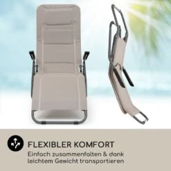 Vitello Noble Sonnenliege 70x110x140cm Atmungsaktiv Wetterfest Faltbar -Gartenmöbel 10035956 de 0005 logo