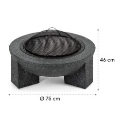 Troja Feuerschale Grill Ø 75 Cm Funkenfang Stahl Kunststein Feuerfest 15 Troja Feuerschale Grill Ø 75 Cm Funkenfang Stahl Kunststein Feuerfest -Gartenmöbel 10035976 yy 0008 logo