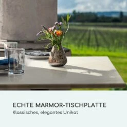 Patras Onyx Bistro-Tisch Mit Jugendstil Marmor 60 X 60 Cm Höhe: 72 Cm Rund -Gartenmöbel 10035980 de 0003 logo