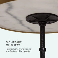 Patras Lux Bistro-Tisch Mit Dreifuß Marmortisch Ø: 57,5 Cm Höhe: 72 Cm -Gartenmöbel 10035981 de 0006 logo