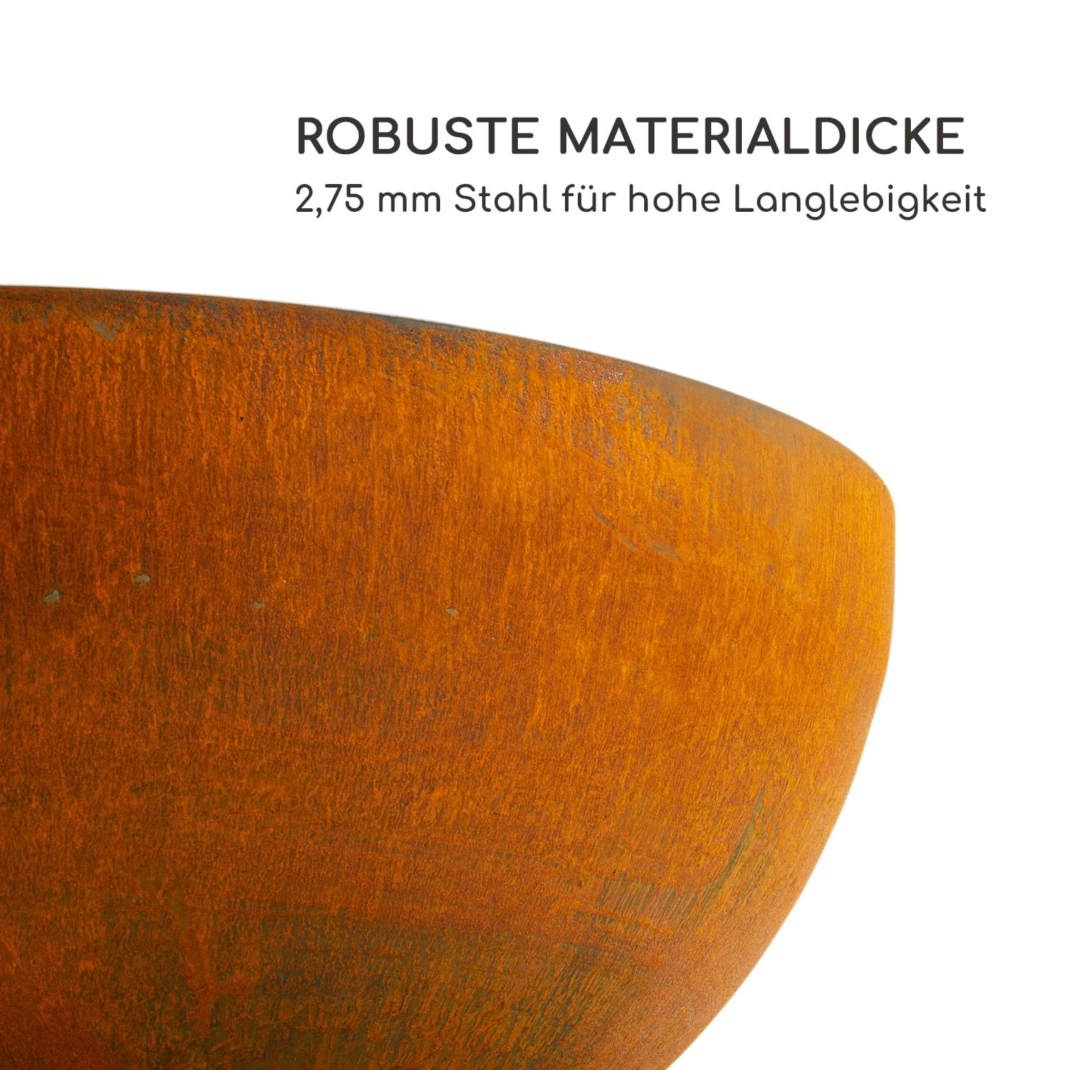 Savage 2.0 Rund Feuerschalen-Grill Ø: 60 Cm Stabiler Sockel Holzlager 4 Savage 2.0 Rund Feuerschalen-Grill Ø: 60 Cm Stabiler Sockel Holzlager – Bild 4