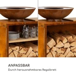 Savage 2.0 Wide Feuerschale Grill Bambus-Schneidebrett Wetterschutz -Gartenmöbel 10036089 de 0004 logo