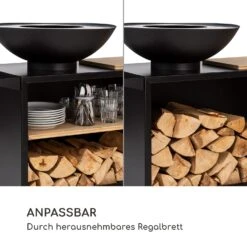 Savage 2.0 Wide Feuerschale Grill Bambus-Schneidebrett Wetterschutz -Gartenmöbel 10036090 de 0004 logo