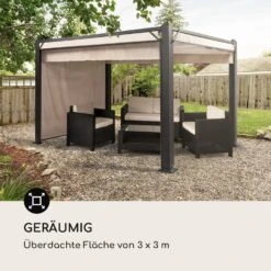 Pantheon Cortina Pergola Ersatzseitenwand Set: 4 Wände 200 G/m² Polyester-Tuch 3x3m 9 Pantheon Cortina Pergola Ersatzseitenwand Set: 4 Wände 200 G/m² Polyester-Tuch 3x3m -Gartenmöbel 10036116 de 0004 logo