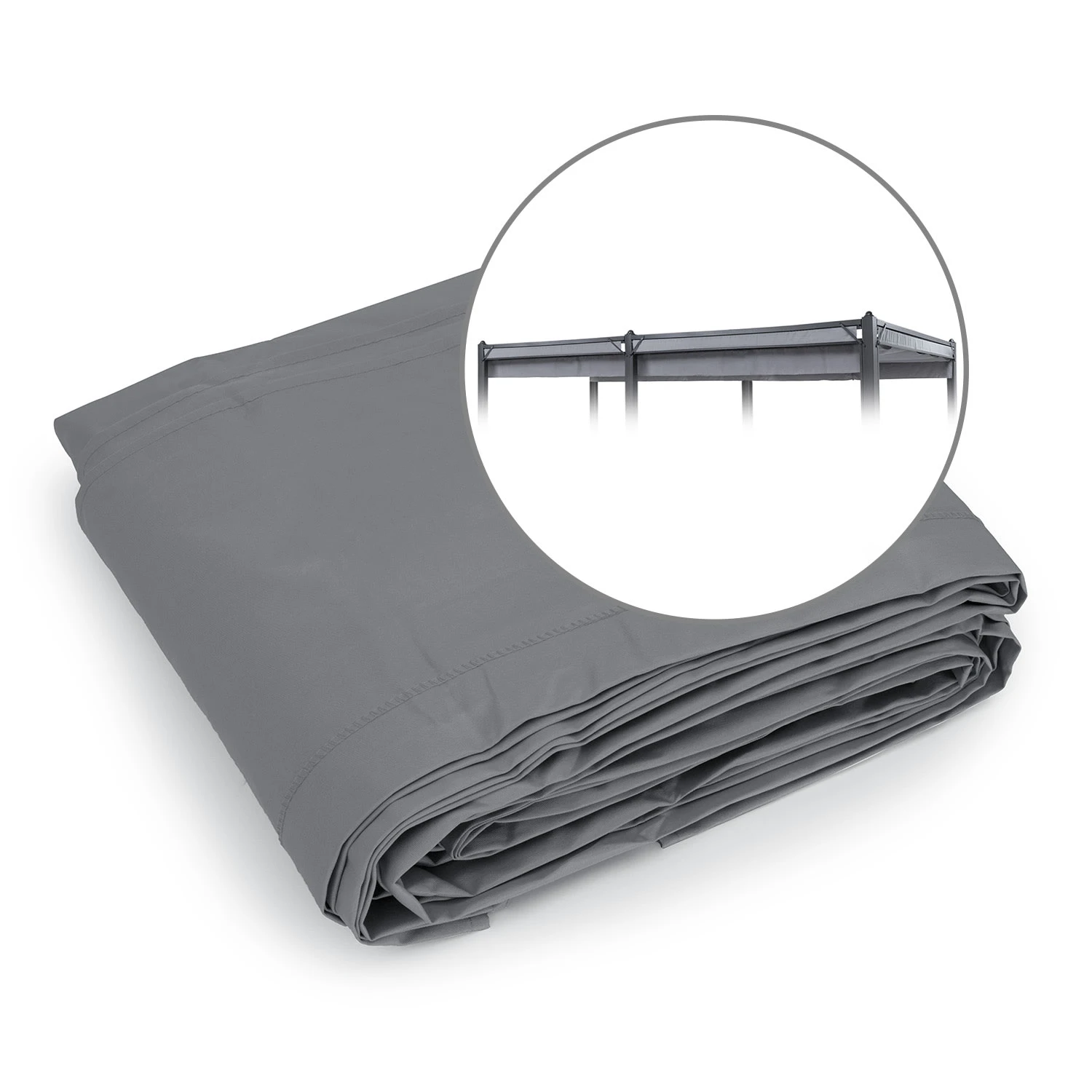 Pantheon Cortina Pergola Ersatzdach 200 G/m² Polyester-Tuch 3x6 M Inkl. Seilzug 1 Pantheon Cortina Pergola Ersatzdach 200 G/m² Polyester-Tuch 3x6 M Inkl. Seilzug