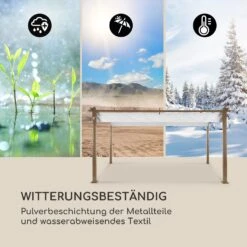 Pantheon Rust Pergola Ersatzdach 200 G/m² Polyester-Tuch 3x4 M Inkl. Seilzug -Gartenmöbel 10036126 de 0004 logo