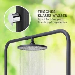 Sumatra Falls Round Gartendusche WPC Aluminium Ø 80 Cm Rund -Gartenmöbel 10036348 de 0004 usp