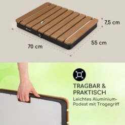 Sumatra Breeze Square Gartendusche WPC Aluminium 70x55cm Eckig -Gartenmöbel 10036436 de 0006 usp