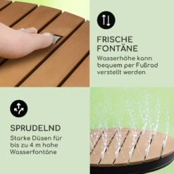 Sumatra Breeze Round Gartendusche WPC Aluminium 70x55cm Rund -Gartenmöbel 10036437 de 0004 usp