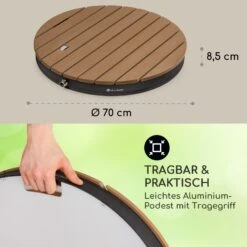 Sumatra Breeze Round Gartendusche WPC Aluminium 70x55cm Rund -Gartenmöbel 10036437 de 0006 usp