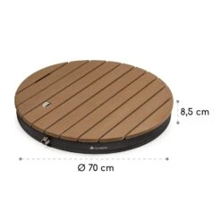 Sumatra Breeze Round Gartendusche WPC Aluminium 70x55cm Rund -Gartenmöbel 10036437 yy 0011 dimensions