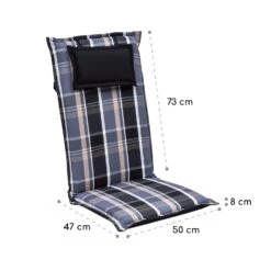 Elbe Polsterauflage Sesselauflage Hochlehner Gartenstuhl 50x120x8cm -Gartenmöbel 10036703 yy 0005 logo