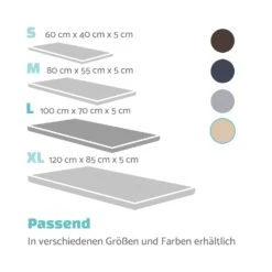 Luna Hundebett Waschbar Orthopädisch Rutschfest Memory-Schaum Größe L -Gartenmöbel 10037535 de 0007 logo