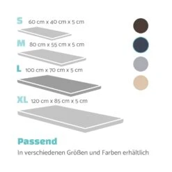 Luna Hundebett Waschbar Orthopädisch Rutschfest Memory-Schaum Größe L -Gartenmöbel 10037547 de 0007 logo