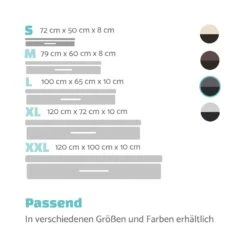 Balu Hundebett Hundekissen | Waschbar | Orthopädisch | Rutschfest | Atmungsaktiver Memory-Schaum | Größe S (72 X 8 X 50 Cm) -Gartenmöbel 10037554 de 0007 logo