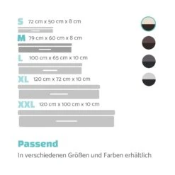 Balu Hundebett Hundekissen | Waschbar | Orthopädisch | Rutschfest | Atmungsaktiver Memory-Schaum | Größe M (79 X 8 X 60 Cm) -Gartenmöbel 10037560 de 0007 logo