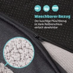 Balu Hundebett Hundekissen | Waschbar | Orthopädisch | Rutschfest | Atmungsaktiver Memory-Schaum | Größe XXL (120 X 10 X 100 Cm) -Gartenmöbel 10037568 de 0005 logo