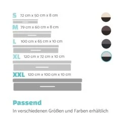 Balu Hundebett Hundekissen | Waschbar | Orthopädisch | Rutschfest | Atmungsaktiver Memory-Schaum | Größe XXL (120 X 10 X 100 Cm) -Gartenmöbel 10037568 de 0007 logo