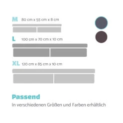 Hundebett Hundematte | Waschbar | Orthopädisch | Rutschfest | Atmungsaktiv | Klappbar Memory-Schaum | Größe L (100 X 10 X 70 Cm) -Gartenmöbel 10037570 de 0007 logo