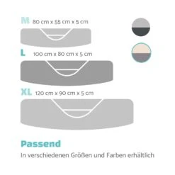 Lotte Hundebett Waschbar Orthopädisch Rutschfest Memory-Schaum Größe L -Gartenmöbel 10037575 de 0007 logo