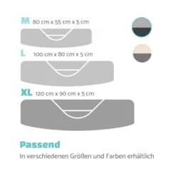 Lotte Hundebett Waschbar Rutschfest Memory-Schaum Größe XL -Gartenmöbel 10037592 de 0007 logo