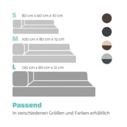 Odin Hundesofa Hundematte | Waschbar | Orthopädisch | Rutschfest | Atmungsaktiv | Memory-Schaum | Größe L (120 × 12 × 80 Cm) -Gartenmöbel 10037603 de 0007 logo