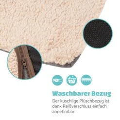 Emma Hundebett Hundekorb | Waschbar | Rutschfest | Atmungsaktiv | Wendematratze | Kissen | Größe L (100 X 30 X 90 Cm) -Gartenmöbel 10037606 de 0005 logo